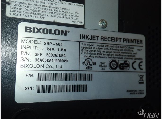 Bixolon Inkjet Receipt Reader