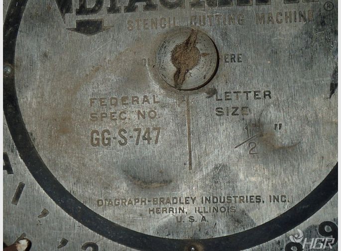 Diagraph Stensil Cutting Machine