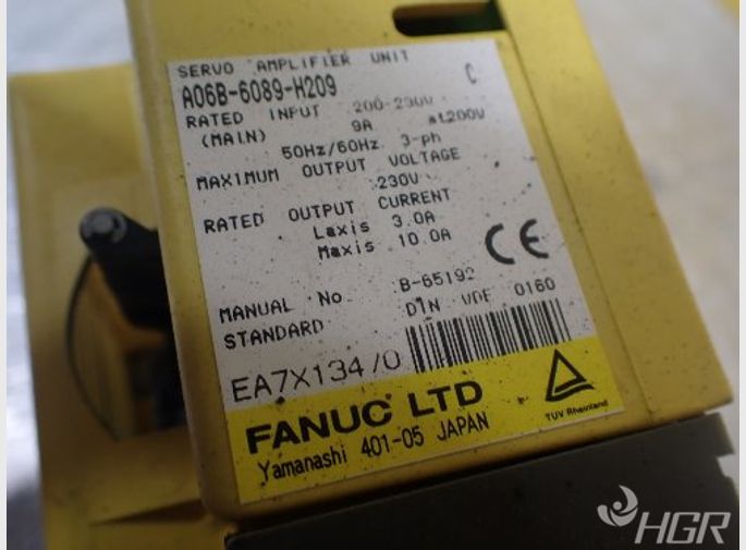  Fanuc A06b6089h209 Servo Amplifier Unit 230v Output Voltage