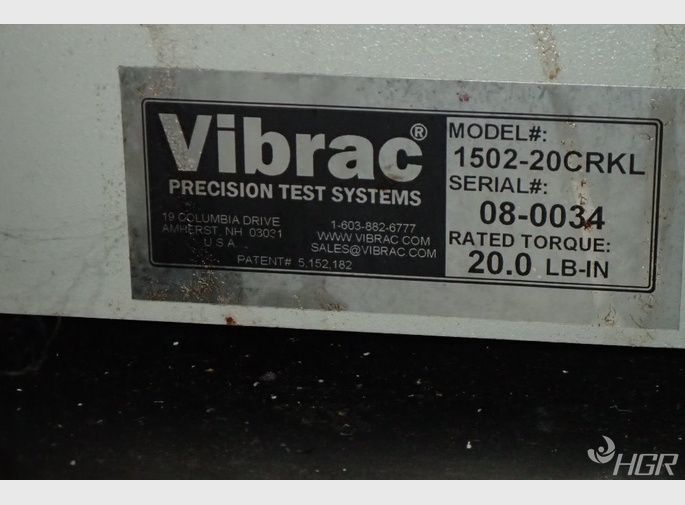 Vibrac Vibrac 150220crk1 Torque Tester