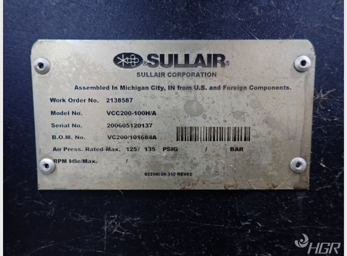 Sullair Air Compressor