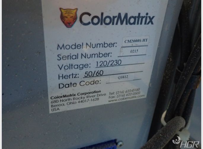 Used Color Matrix Color Metering System HGR Industrial Surplus