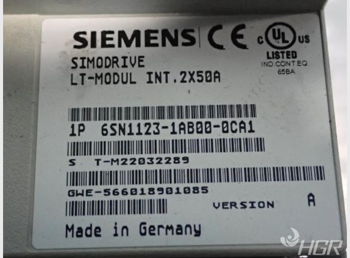  Siemens 6sn11231ab000ca1  Simodrive Ltmodul Int 2x50a W 6sn11180dm110aa1