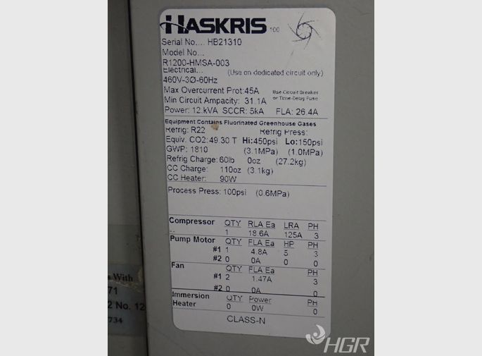 Haskris Chiller