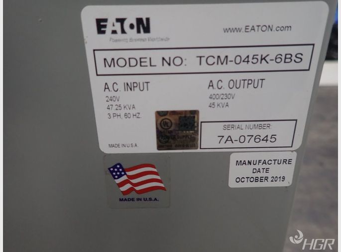 Used Eaton Power Conditioner HGR Industrial Surplus