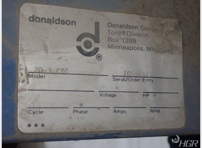 Donaldsontorit Cyclone Dust Collector