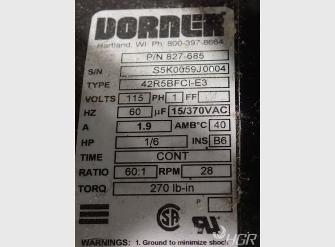 Dorner Power Belt Conveyor