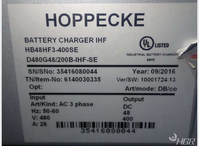 Hoppecke Hoppecke Hb48hf3400se Battery Charger