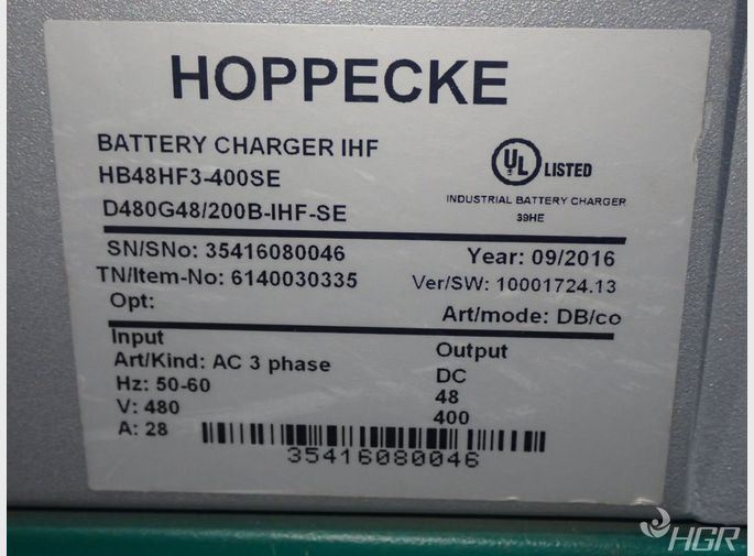 Hoppecke Hoppecke Hb48hf3400se Battery Charger