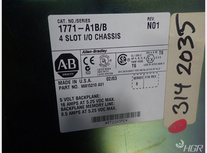 Allen Bradley Backplanepanel