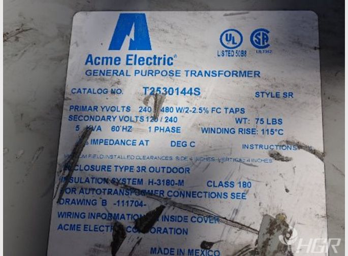 Acme Electric Transformer