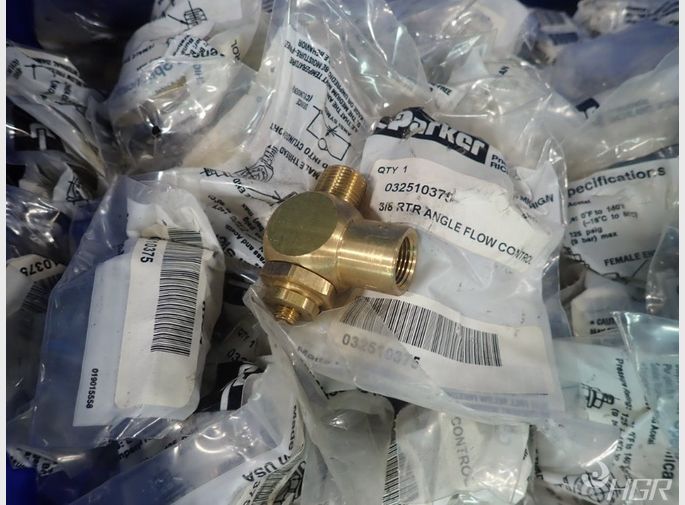 Parker Right Angle Flow Control Valves