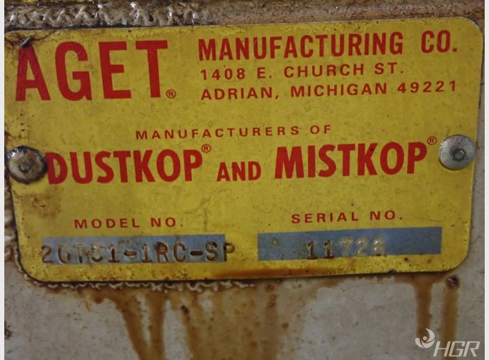 Agetdustkop Agetdustkop 20t511rcsp Dust Collector