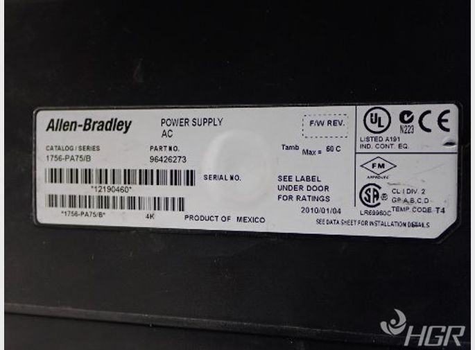 Allen Bradley Power Supply Wchassis