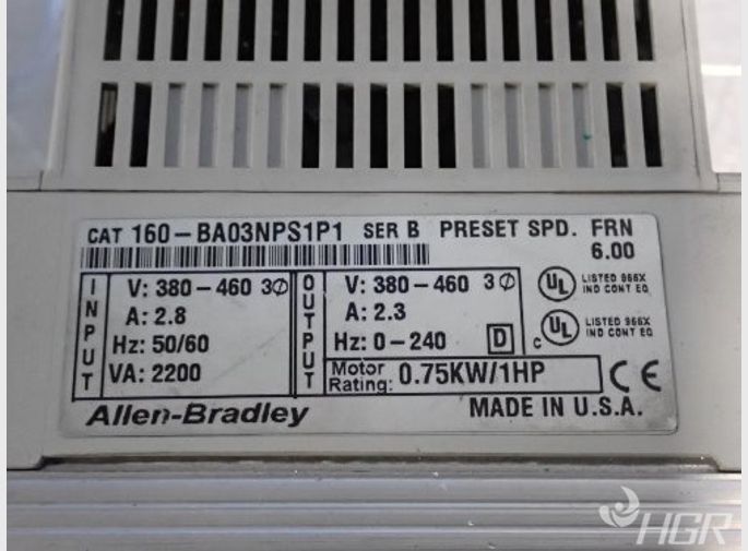 Allen Bradley Variable Speed Drive