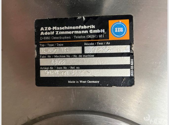 Azo Azo Cyclone Screen Type E650 C1 Ss