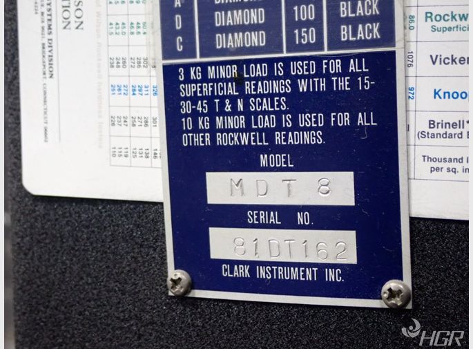 Clark Hardness Tester