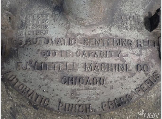 F J Littell Auto Centering Reelauto Centering Reel