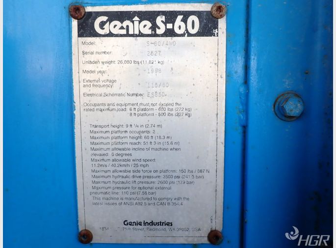 Genie Diesel Boom Lift