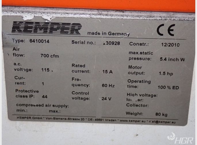 Kemper Fume Extractor