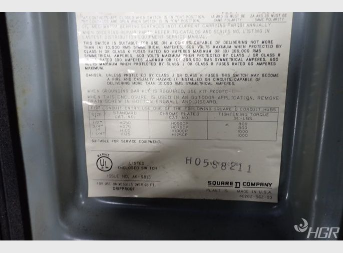 Square D Fusible Disconnect