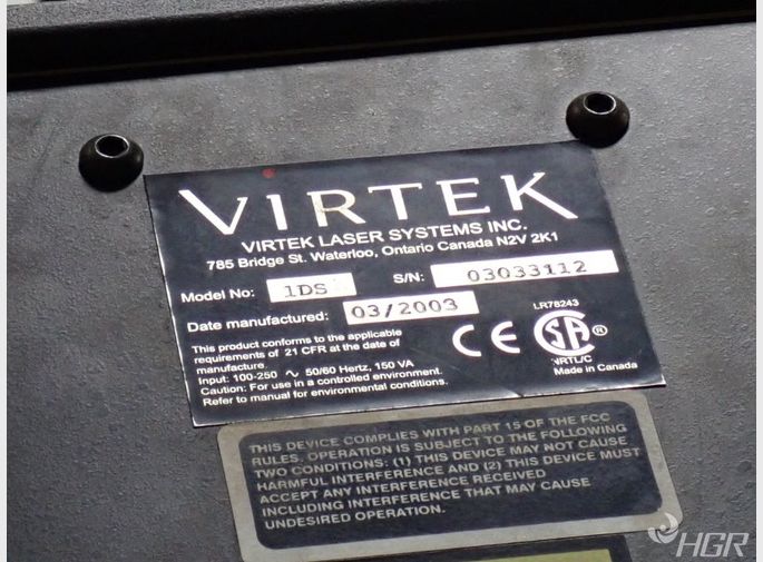 Virtek Laser Qc Parts Scanner