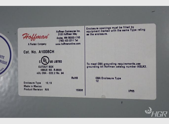 Hoffman Electrical Enclosure