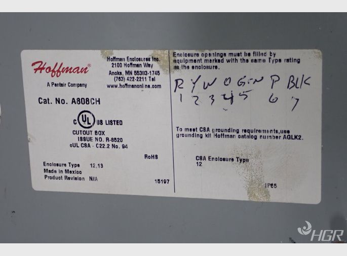 Hoffman Electrical Enclosure