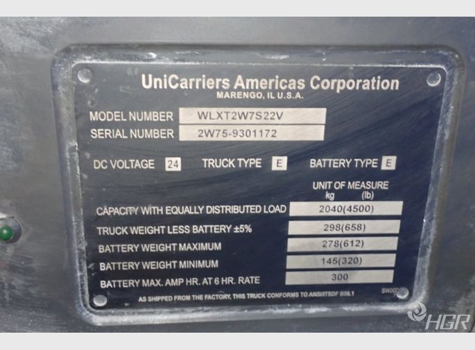 Uni Carriers Electric Pallet Truck