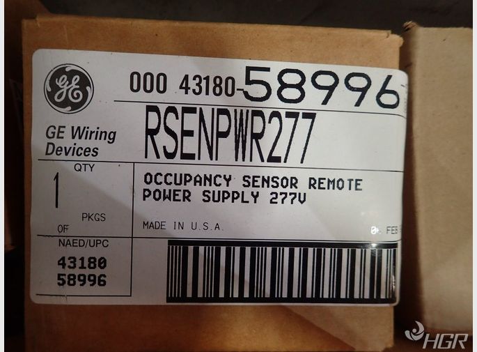General Electric Occupancy Sensor Remote Power Supply 277v