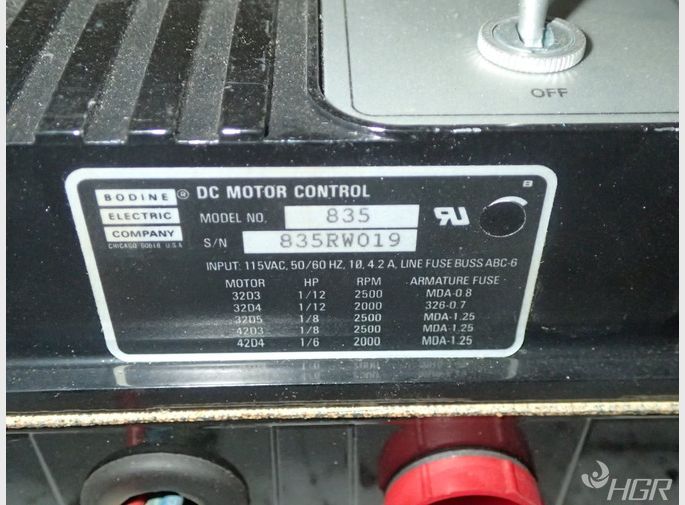 Bodine Electric Co Dc Motor Control