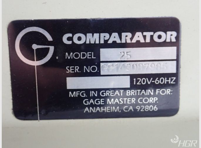 Gage Master Optical Comparatory