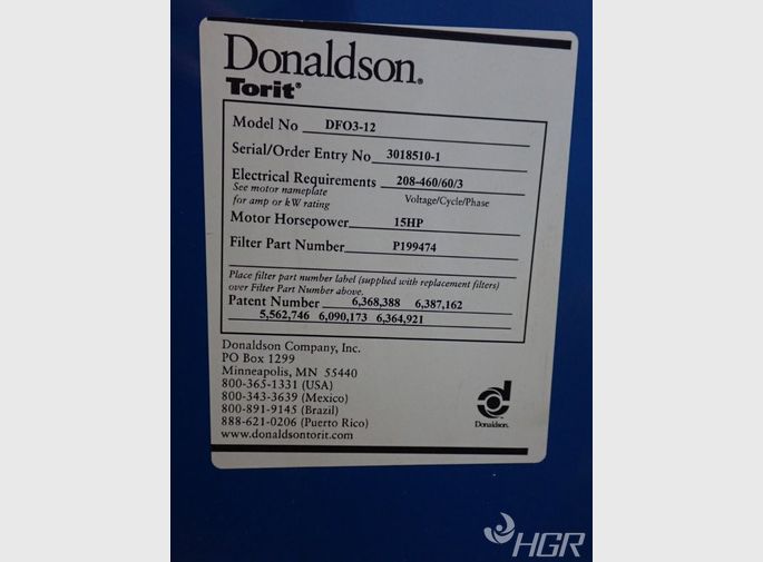 Used Donaldson / Torit Dust Collector | HGR Industrial Surplus