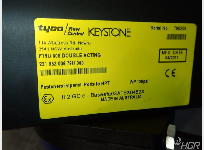 Keystone  Actuator Valve 