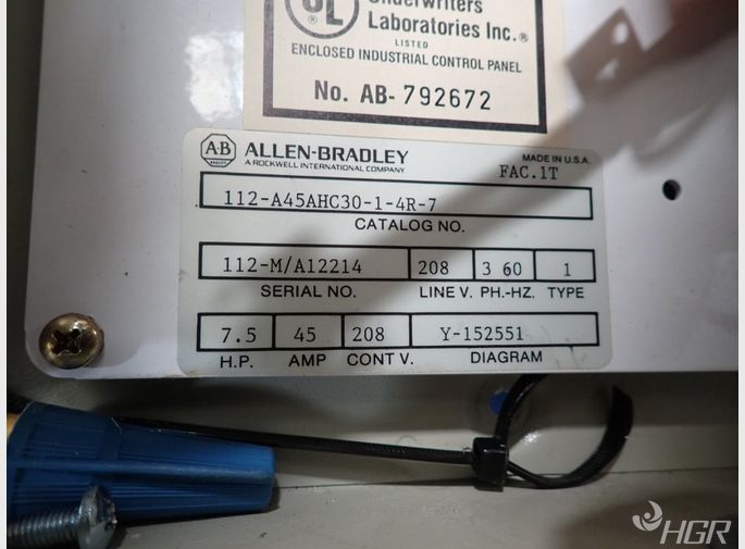 Allen Bradley Enclosure W Electrical Components