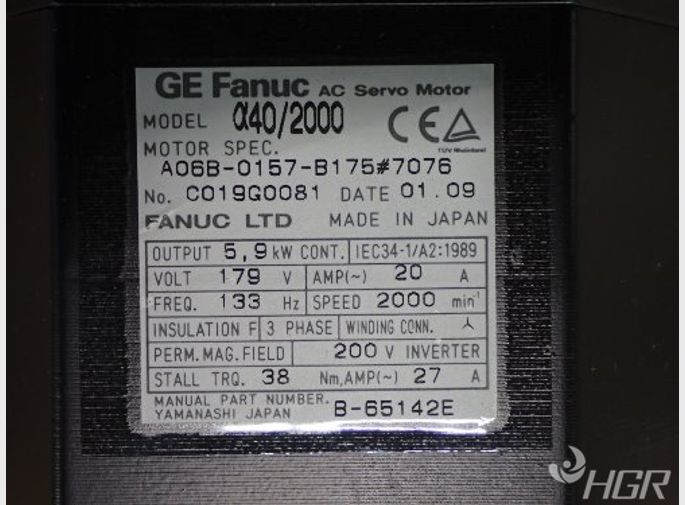 Ge Fanuc Ge Fanuc A06b0157b175 Servo Motor