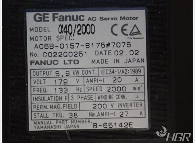 Ge Fanuc Ge Fanuc A06b0157b175 Servo Motor