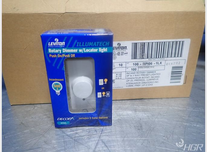 Leviton Rotary Dimmer Withlocator Light