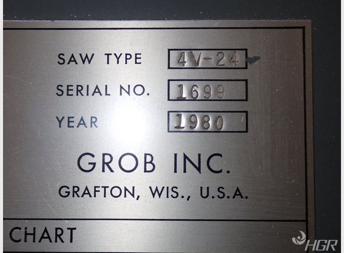 Grob Vertical Band Saw