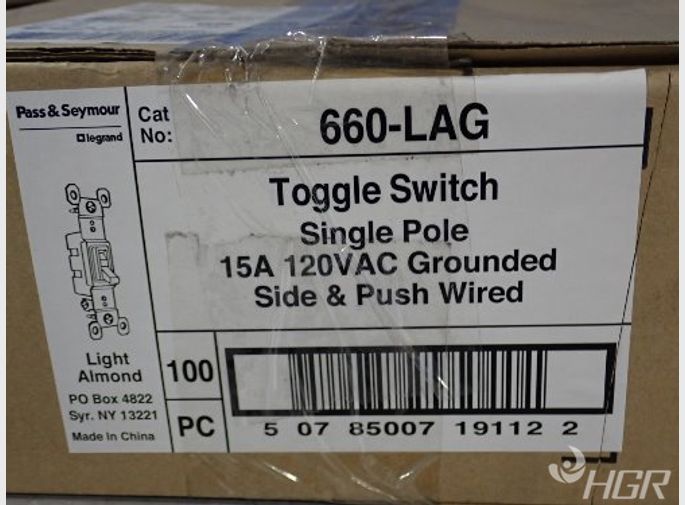 Pass  Seymour Toggle Switches