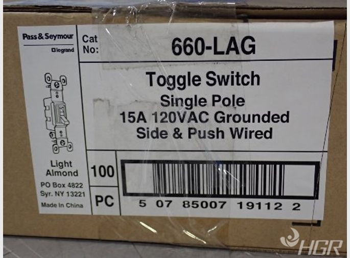 Pass  Seymour Toggle Switches