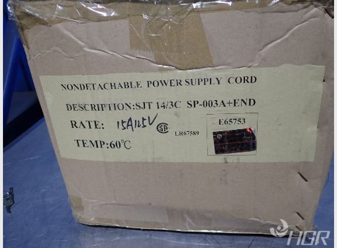  Non Detachable Power Supply Cords