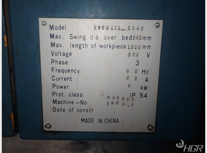 Enco Enco 1111445 Gapbed Lathe