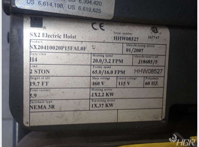 Rm Rm Sx2 Electric Cable Hoist