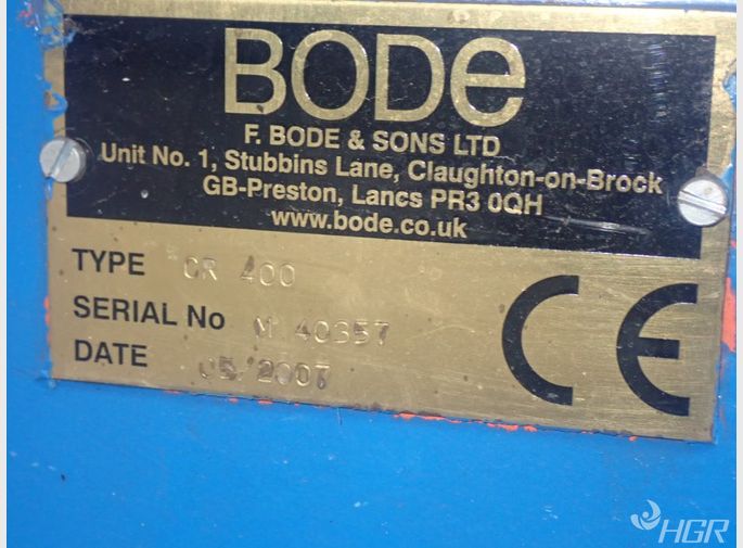Bode Bode Cr 400 Welding Rotator