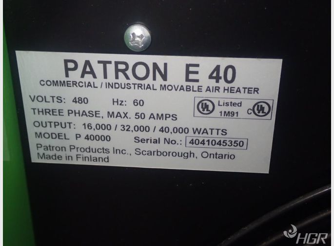 Patron Patron P40000 Electric Tube Heater