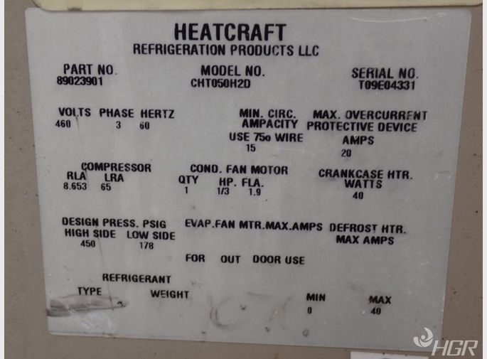 Heatcraft Chiller