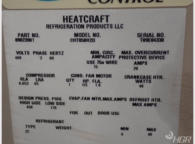 Heatcraft Chiller