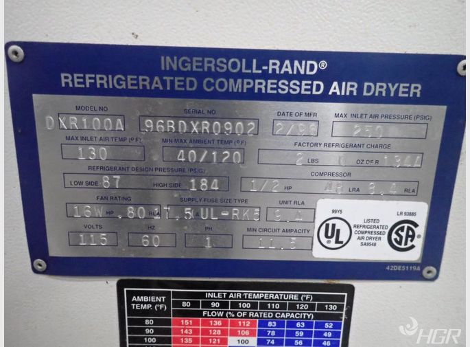 Ingersoll Rand Compressed Air Dryer