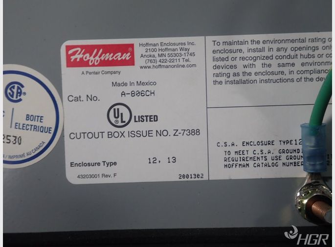 Hoffman Electrical Enclosure